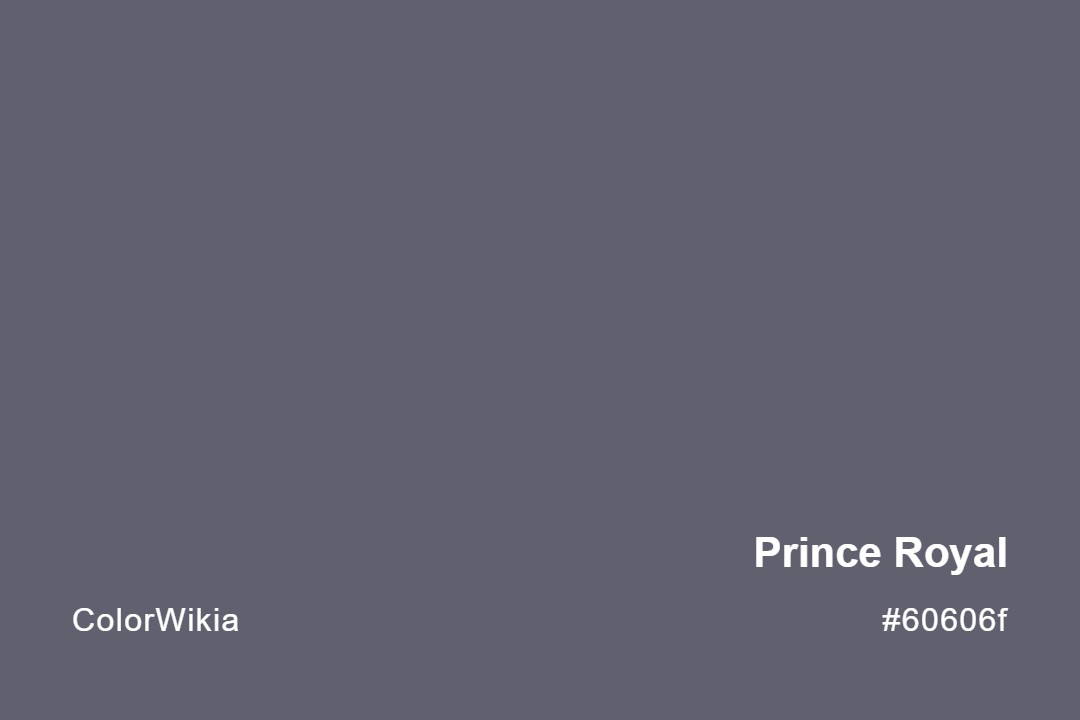 prince royal color 60606f