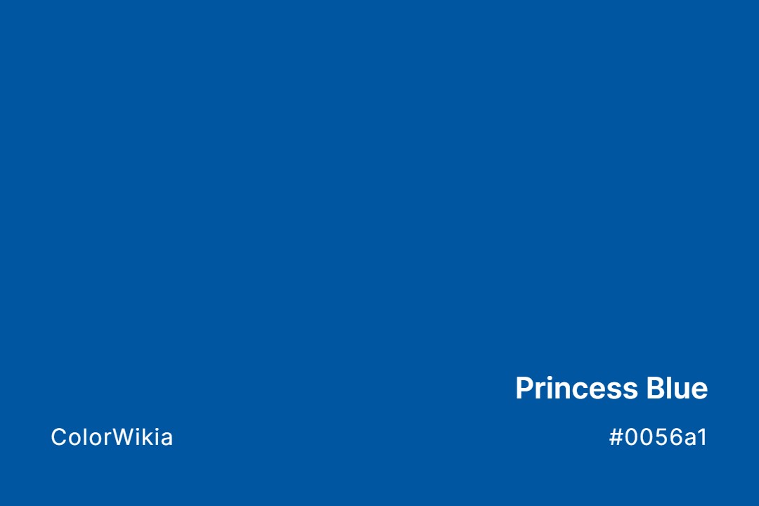 princess blue color 0056a1