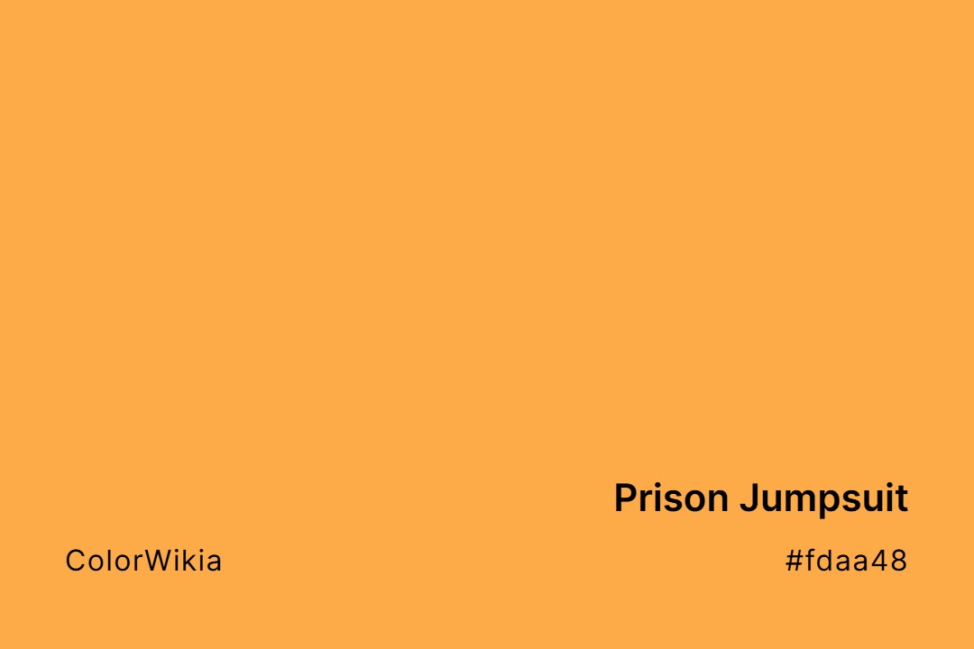 Prison Jumpsuit Color – #fdaa48: Codes and Complete Breakdown