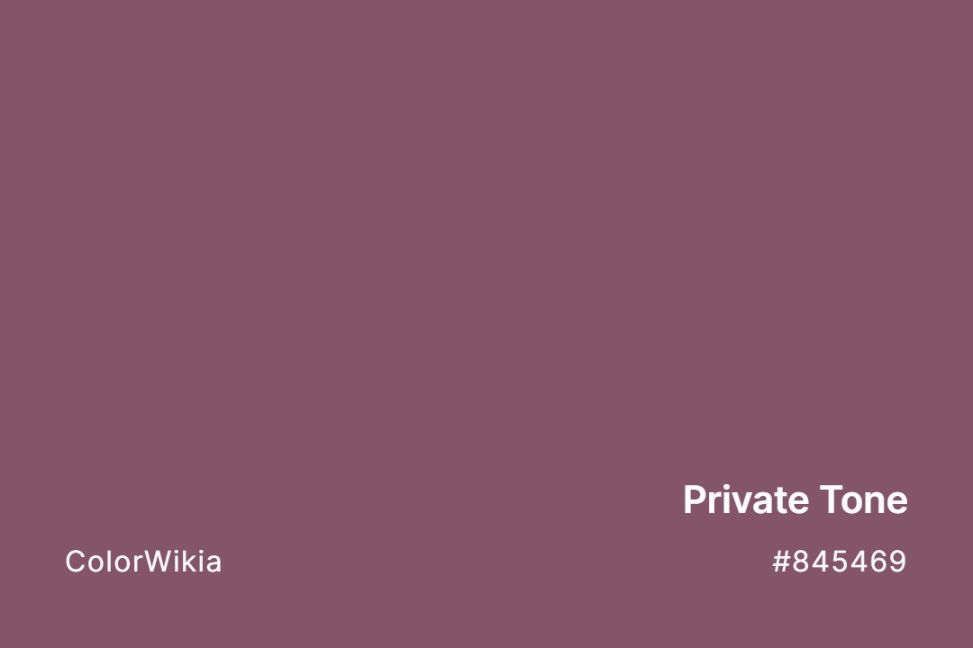 Private Tone Color – #845469: Codes and Complete Breakdown