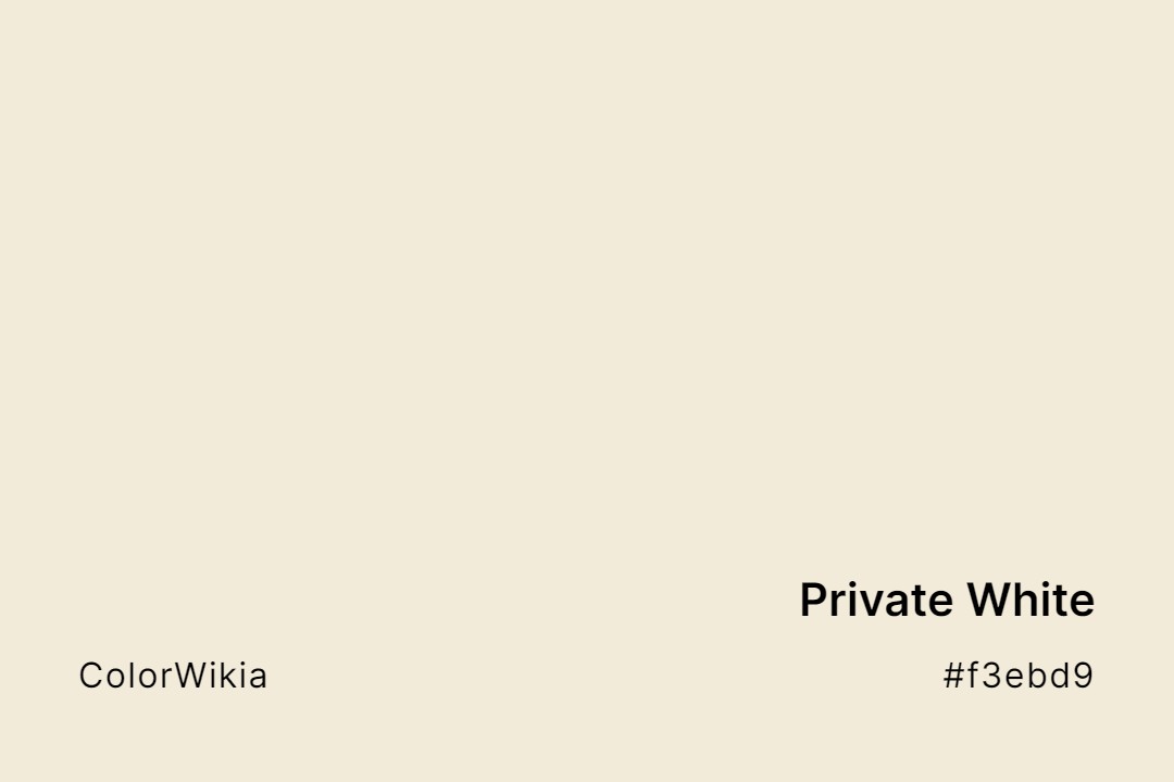 Private White Color – #f3ebd9: Codes and Complete Breakdown