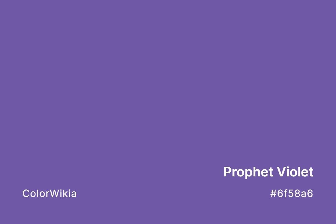 Prophet Violet Color – #6f58a6: Codes and Complete Breakdown