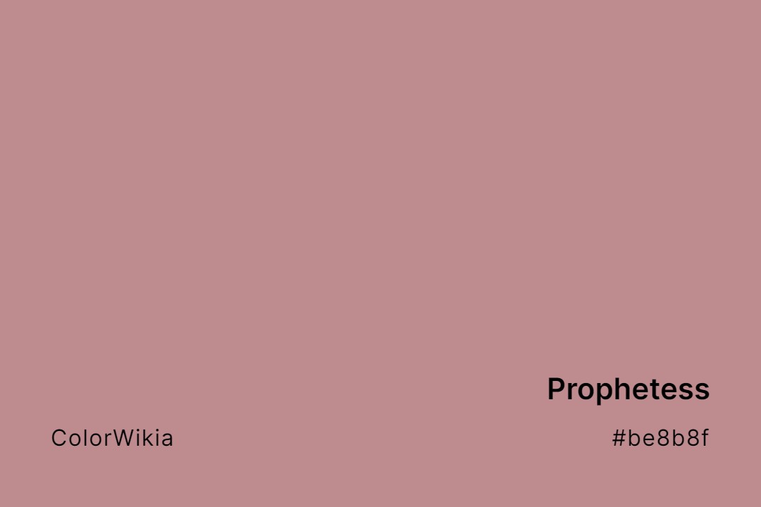 Prophetess Color – #be8b8f: Codes and Complete Breakdown