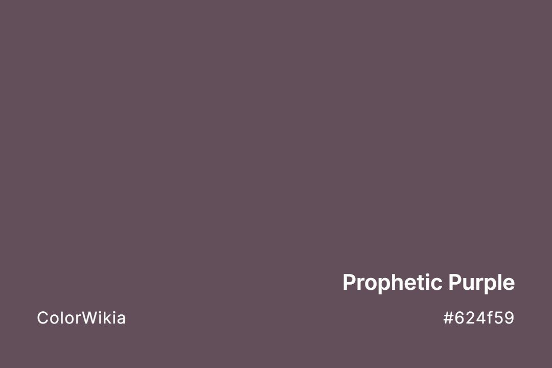 Prophetic Purple Color – #624f59: Codes and Complete Breakdown