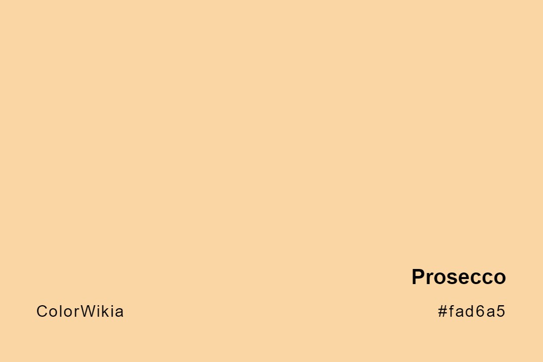 Prosecco Color – #fad6a5: Codes and Complete Breakdown
