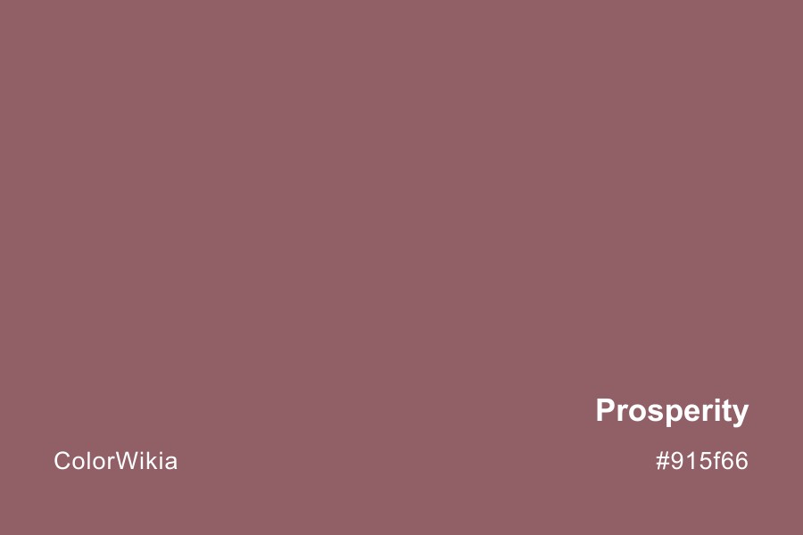 Prosperity Color – #915f66: Codes and Complete Breakdown