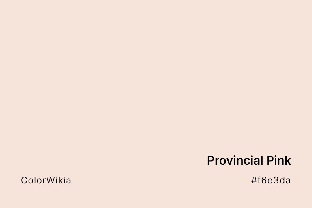 Provincial Pink Color – #f6e3da: Codes and Complete Breakdown