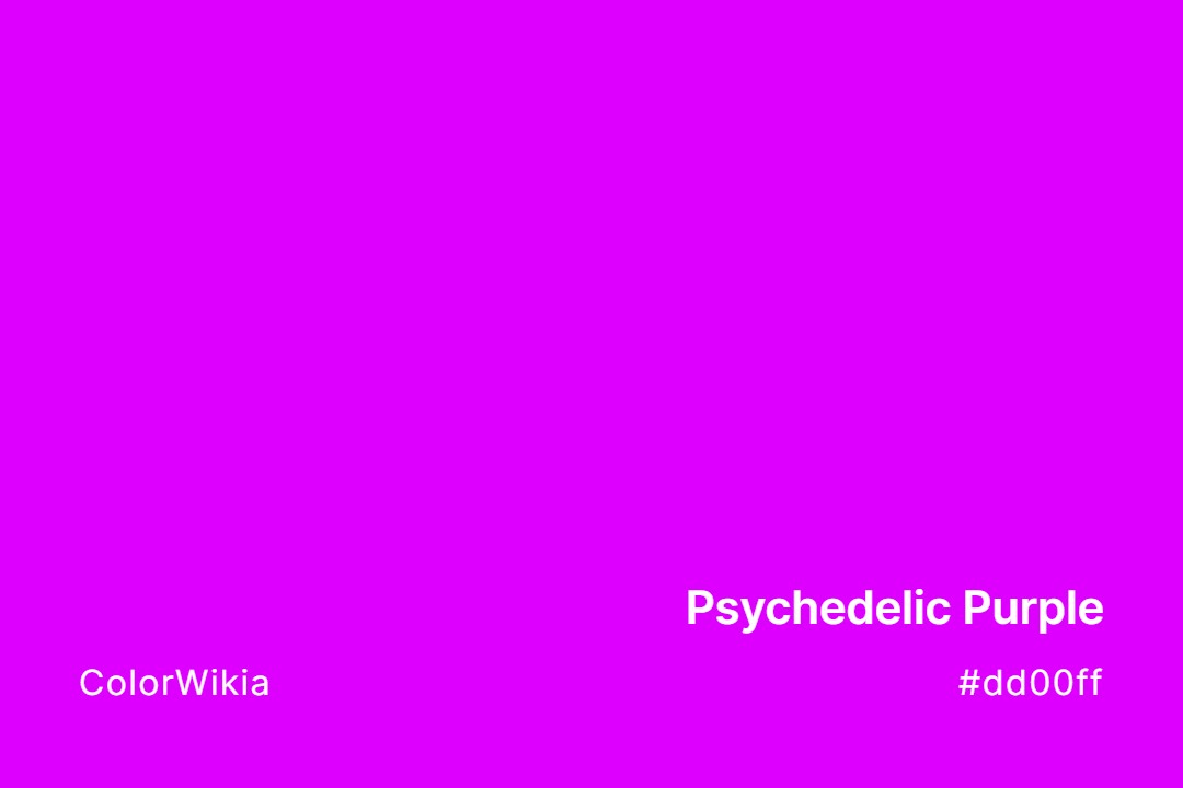 Psychedelic Purple Color – #dd00ff: Codes and Complete Breakdown