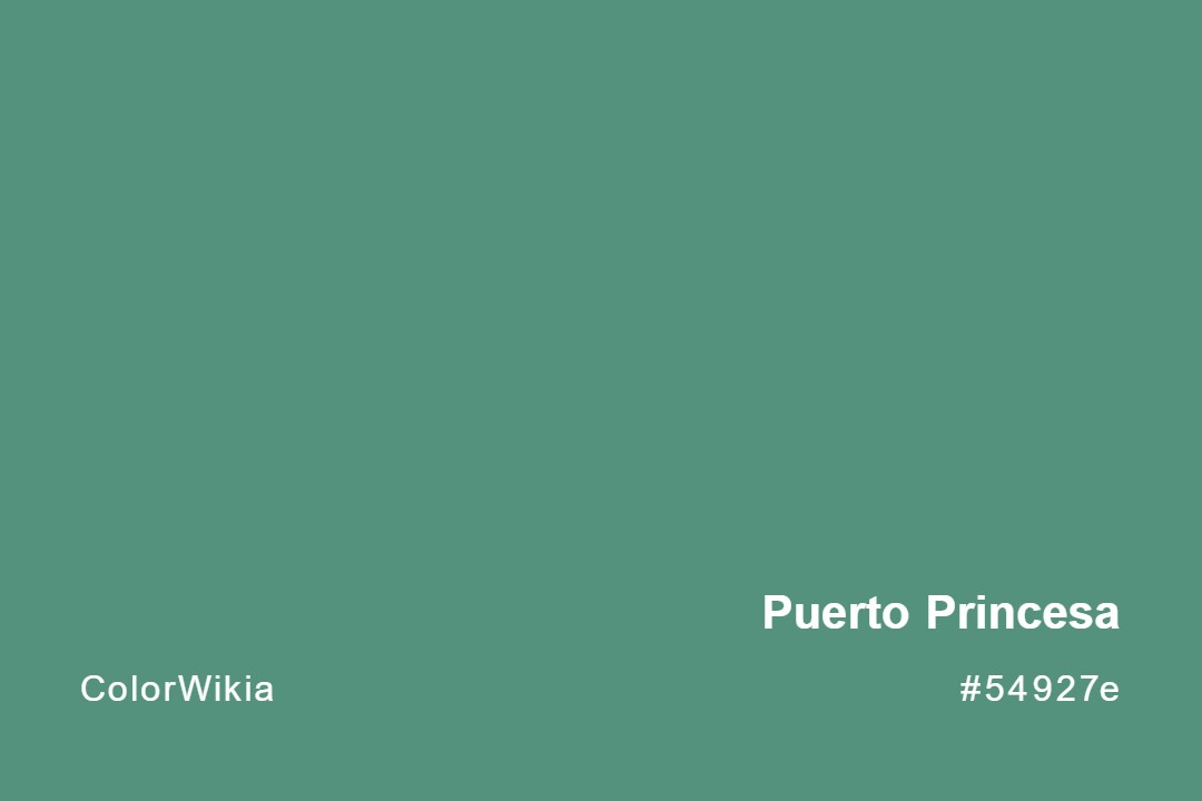 Puerto Princesa Color – #54927e: Codes and Complete Breakdown