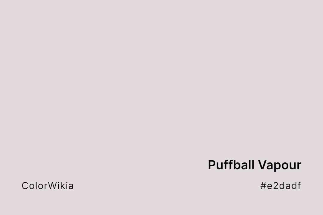 Puffball Vapour Color – #e2dadf: Codes and Complete Breakdown