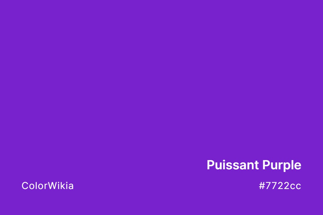 Puissant Purple Color – #7722cc: Codes and Complete Breakdown
