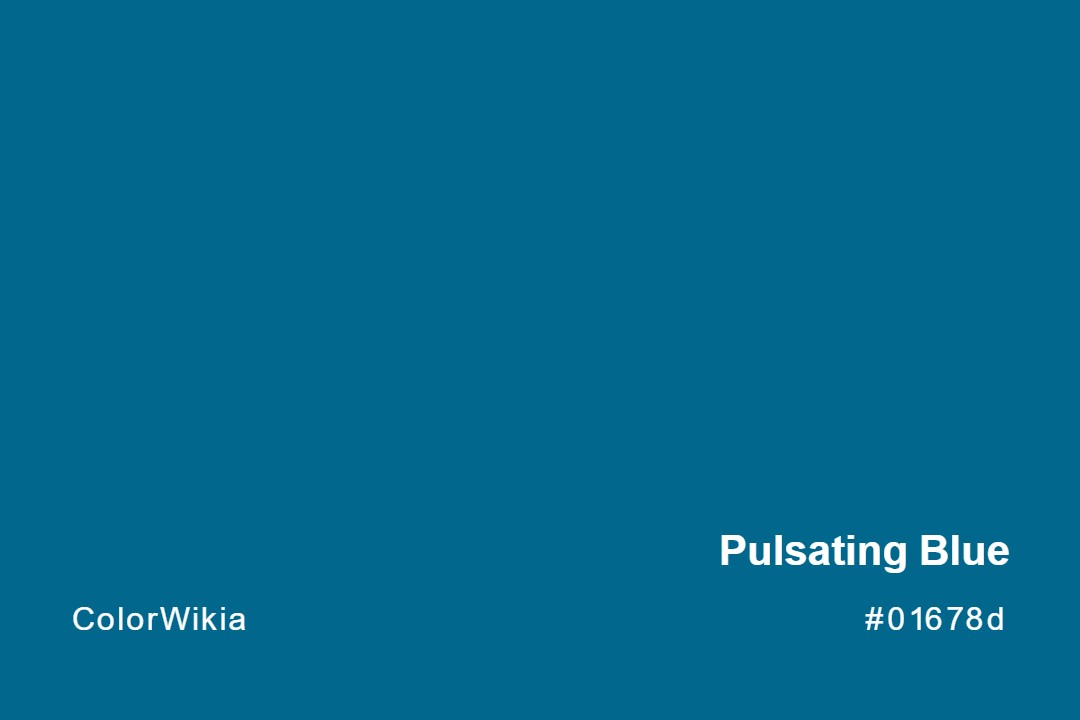 Pulsating Blue Color – #01678d: Codes and Complete Breakdown
