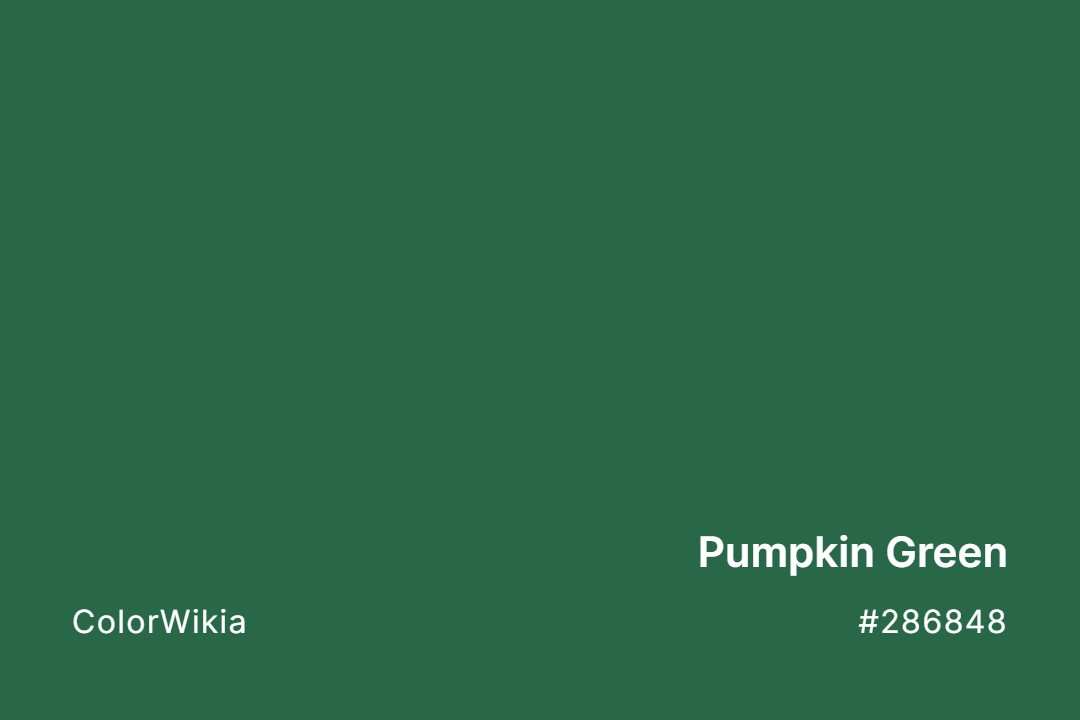 Pumpkin Green Color – #286848: Codes and Complete Breakdown
