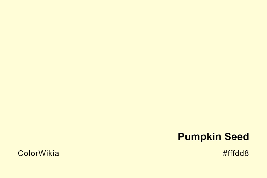 Pumpkin Seed Color – #fffdd8: Codes and Complete Breakdown