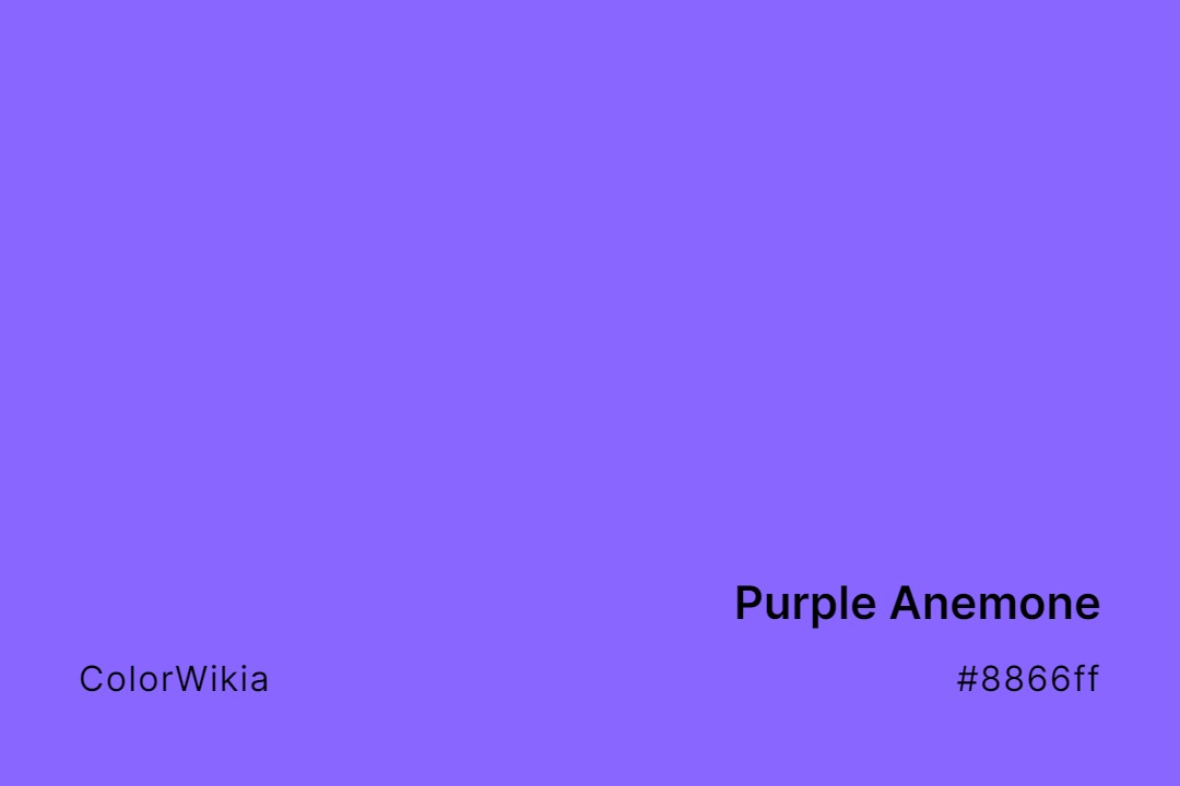 purple anemone color 8866ff