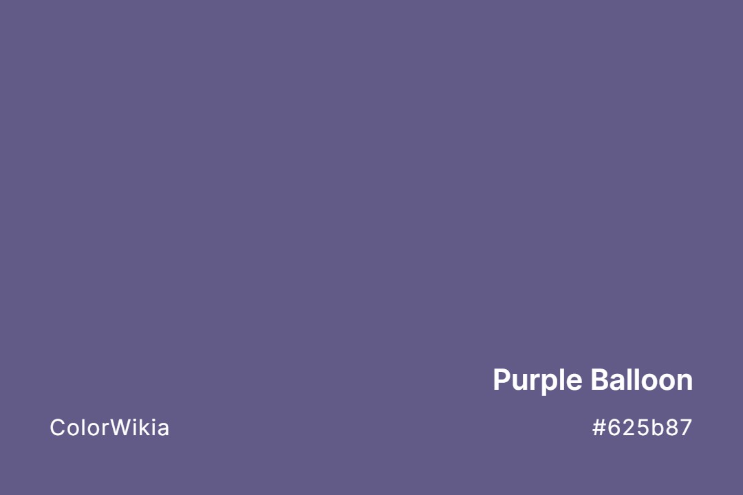 Purple Balloon Color – #625b87: Codes and Complete Breakdown