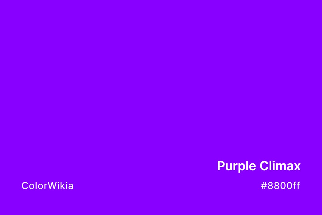 Purple Climax Color – #8800ff: Codes and Complete Breakdown