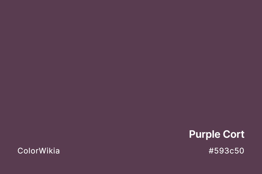 Purple Cort Color – #593c50: Codes and Complete Breakdown