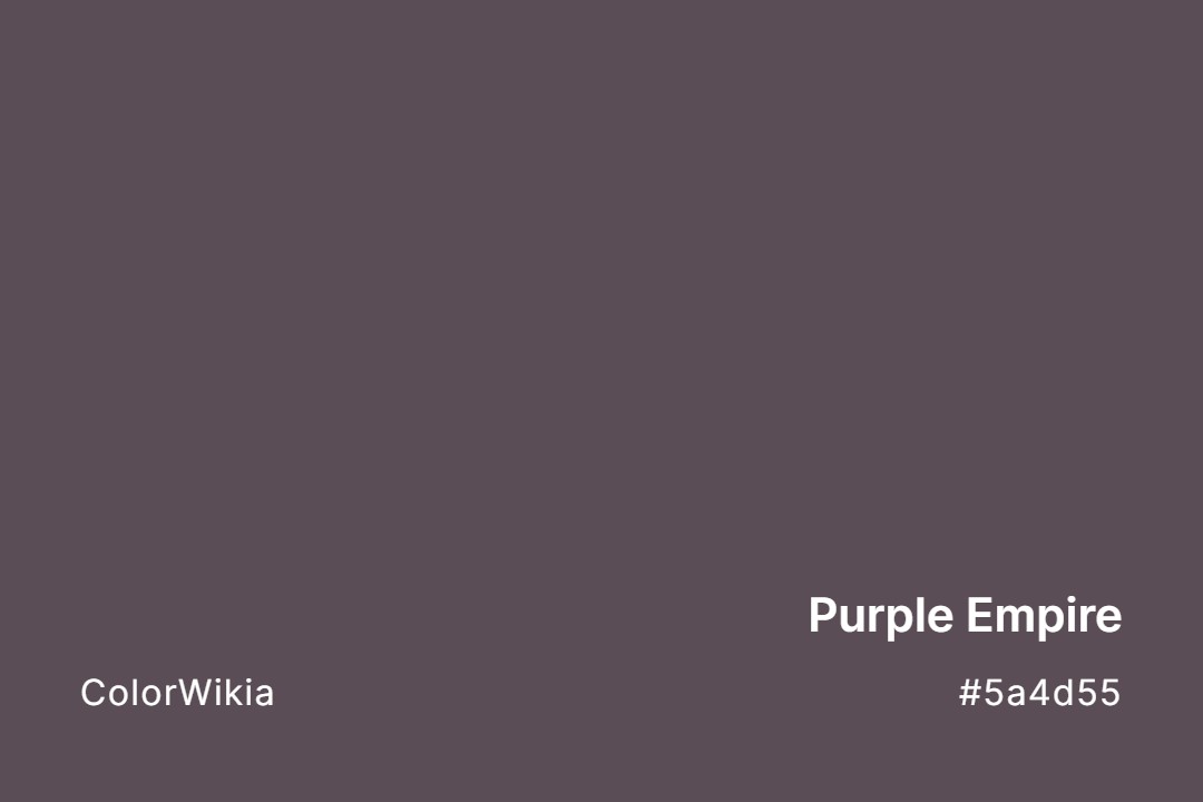 purple empire color 5a4d55