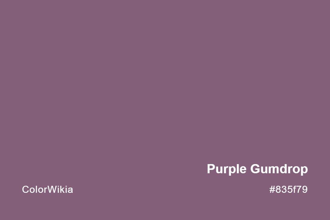 Purple Gumdrop Color – #835f79: Codes and Complete Breakdown