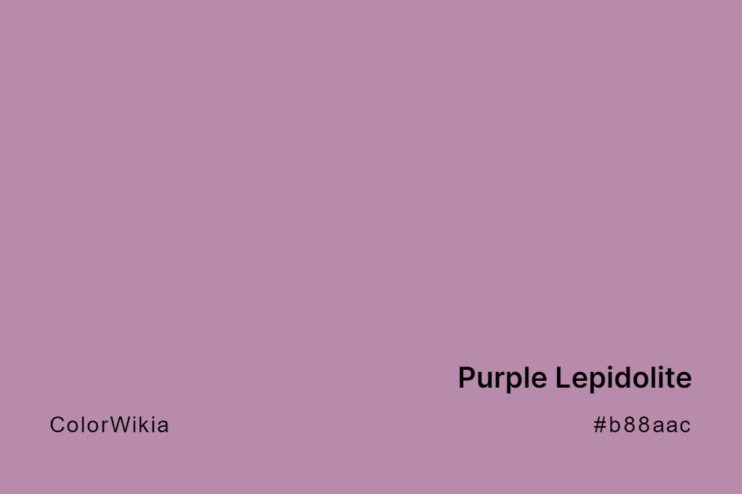 Purple Lepidolite Color – #b88aac: Codes and Complete Breakdown