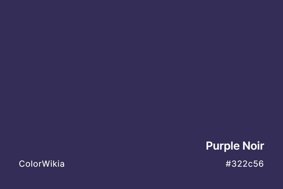 Purple Noir Color – #322c56: Codes and Complete Breakdown