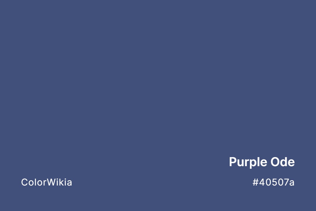 Purple Ode Color – #40507a: Codes and Complete Breakdown