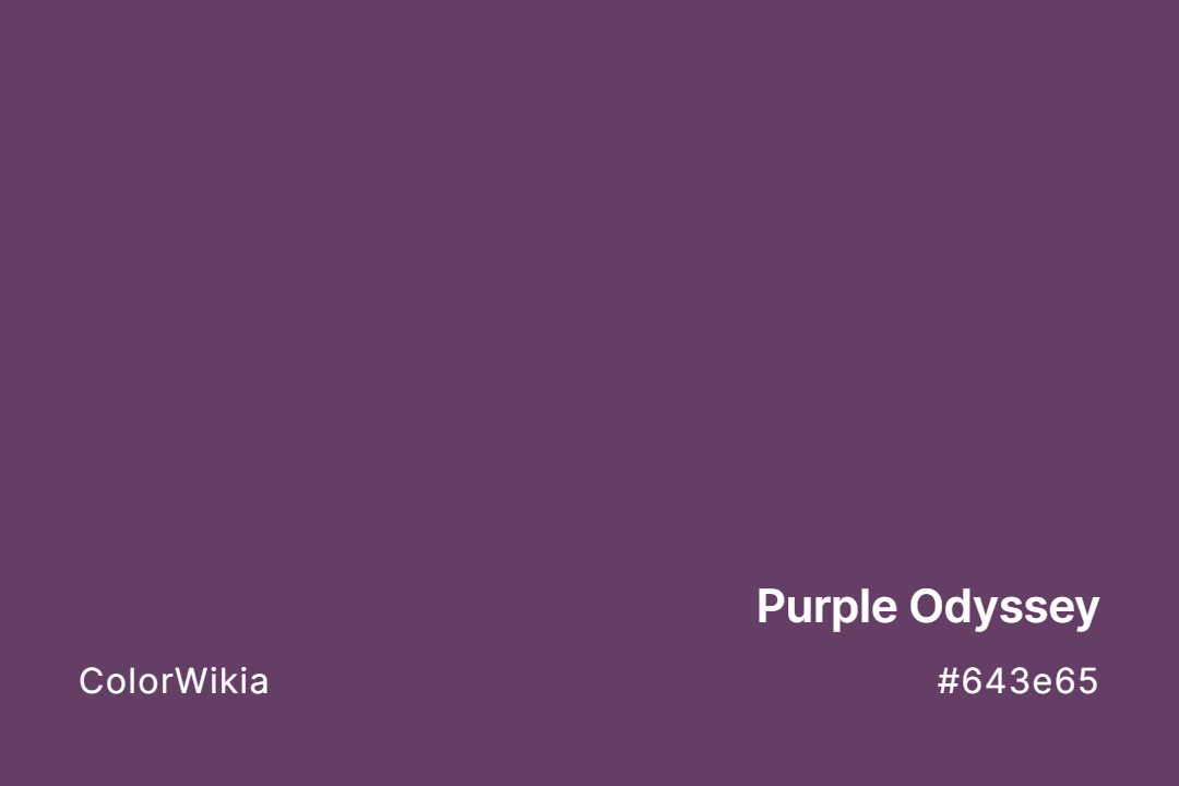Purple Odyssey Color – #643e65: Codes and Complete Breakdown