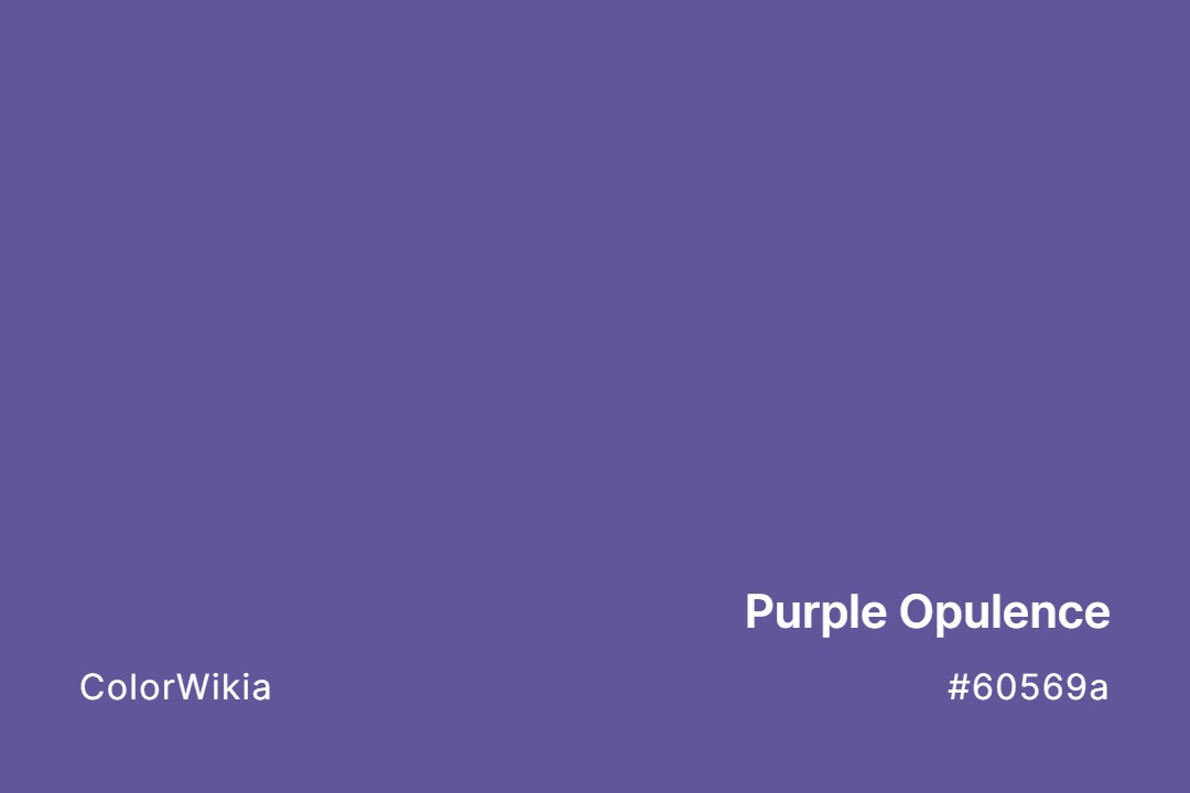 Purple Opulence Color – #60569a: Codes and Complete Breakdown