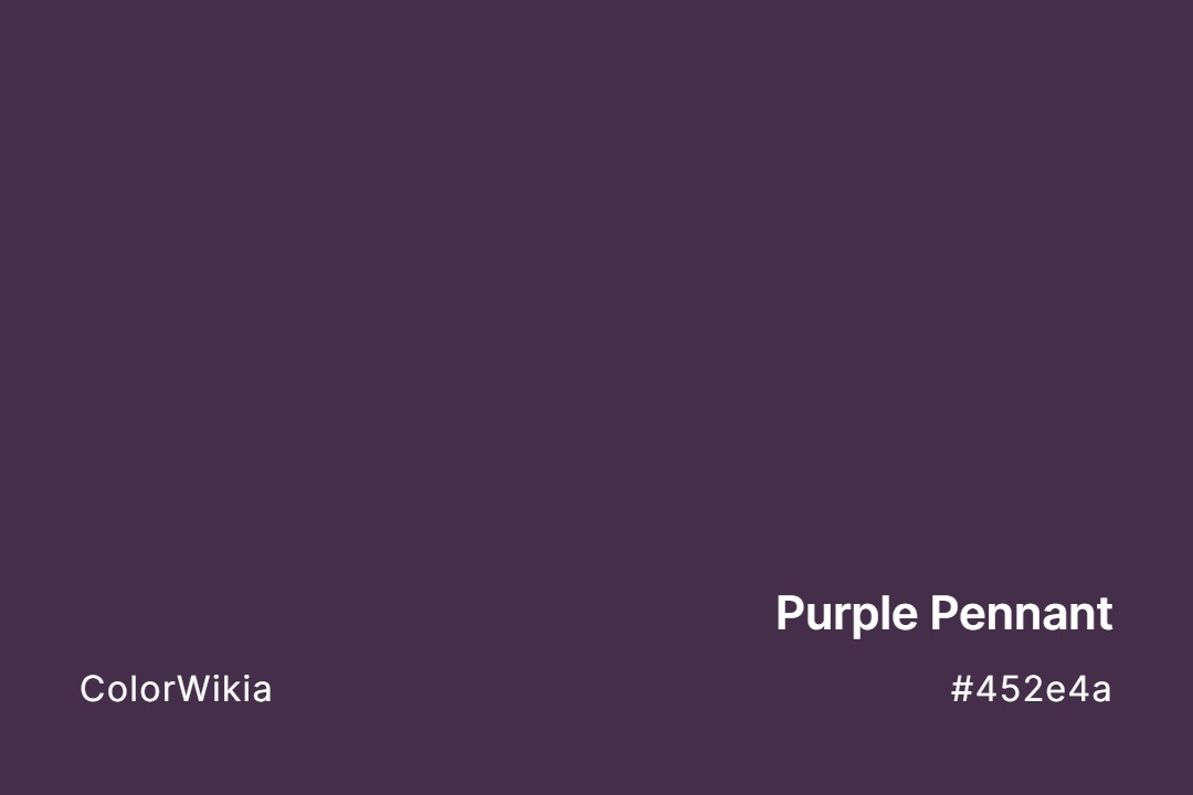 Purple Pennant Color – #452e4a: Codes and Complete Breakdown