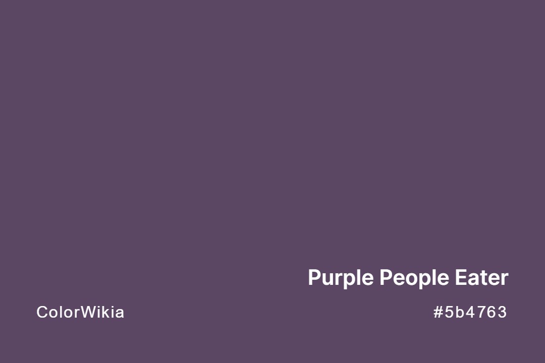 Purple People Eater Color – #5b4763: Codes and Complete Breakdown