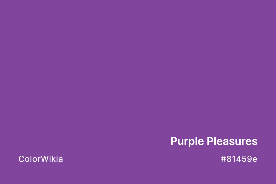 Purple Pleasures Color – #81459e: Codes and Complete Breakdown