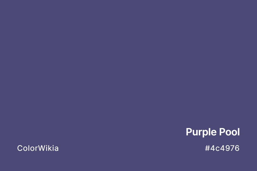 purple pool color 4c4976