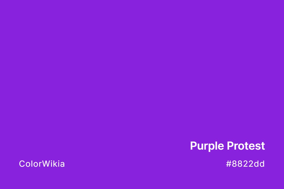 Purple Protest Color – #8822dd: Codes and Complete Breakdown