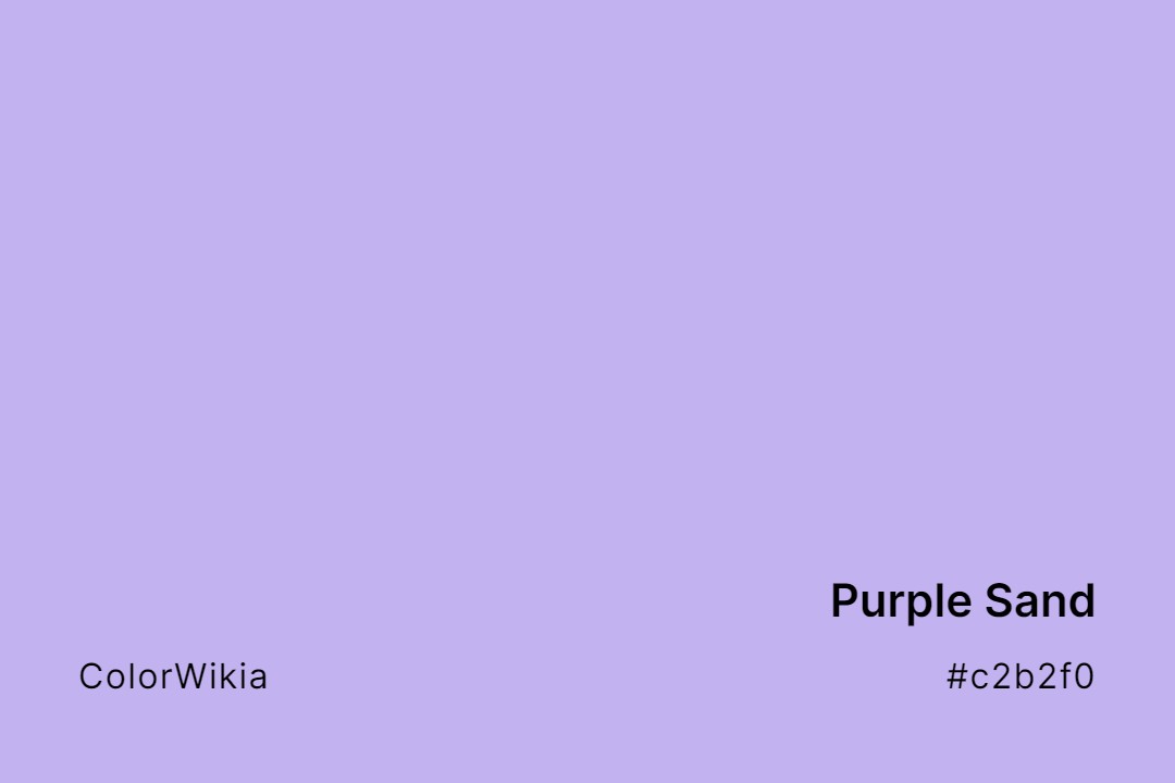 Purple Sand Color – #c2b2f0: Codes and Complete Breakdown