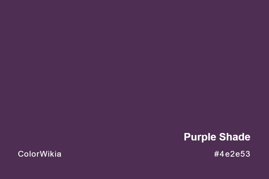 purple shade color 4e2e53