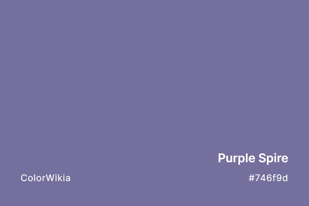 Purple Spire Color – #746f9d: Codes and Complete Breakdown