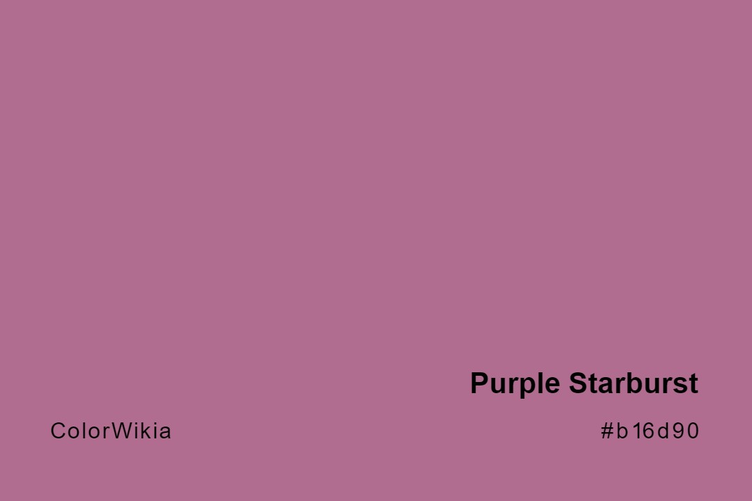 Purple Starburst Color – #b16d90: Codes and Complete Breakdown