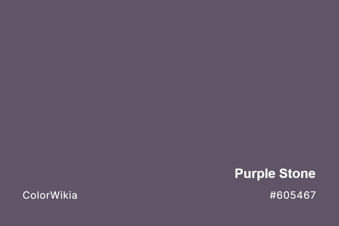 Purple Stone Color – #605467: Codes and Complete Breakdown