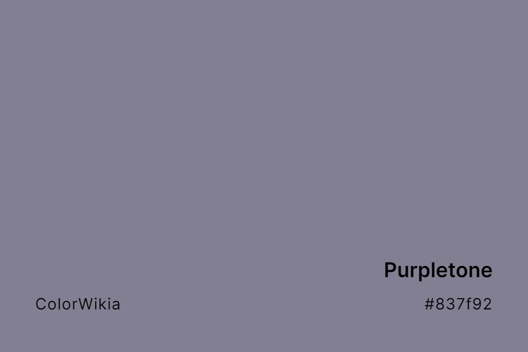 Purpletone Color – #837f92: Codes and Complete Breakdown