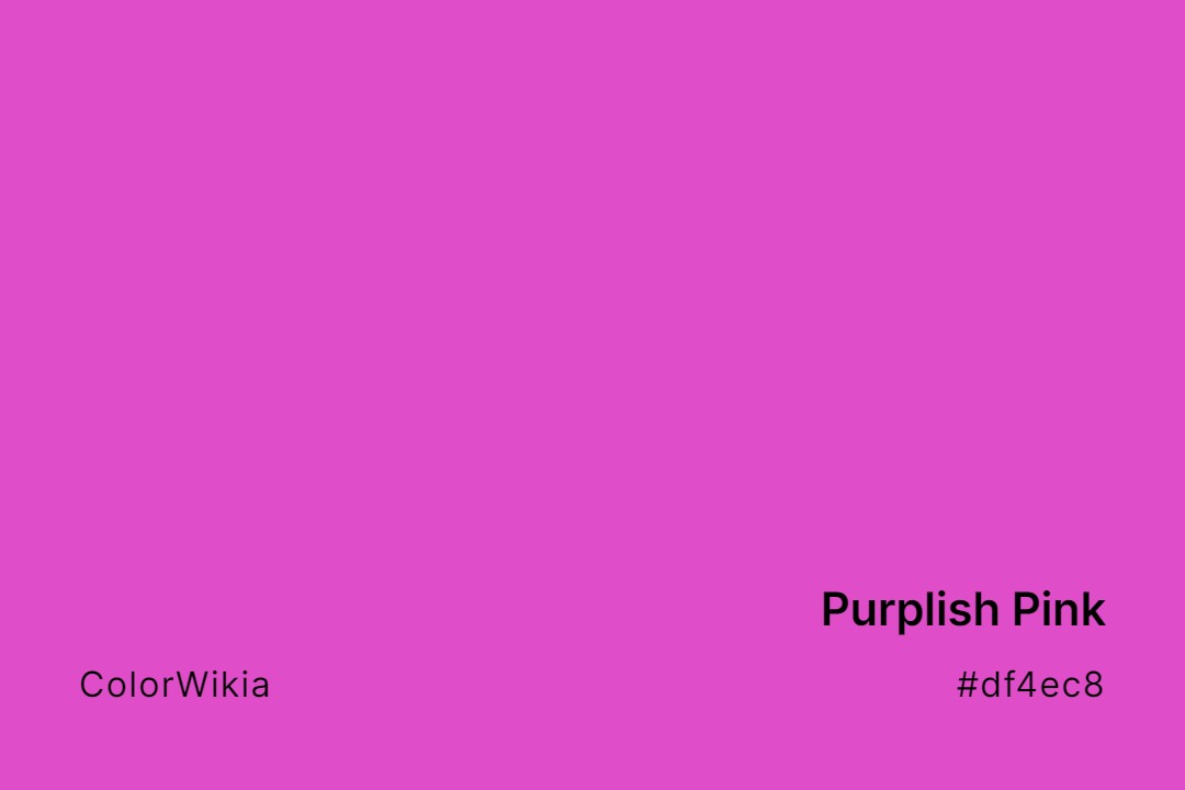 Purplish Pink Color – #df4ec8: Codes and Complete Breakdown