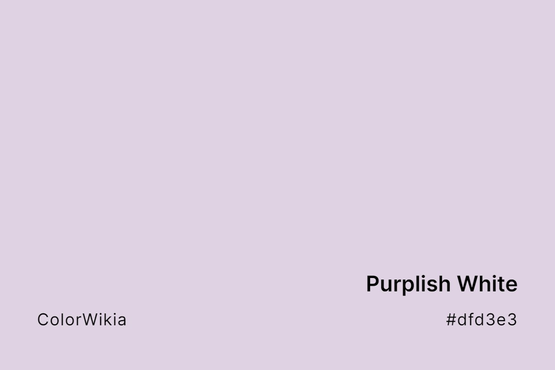 Purplish White Color – #dfd3e3: Codes and Complete Breakdown