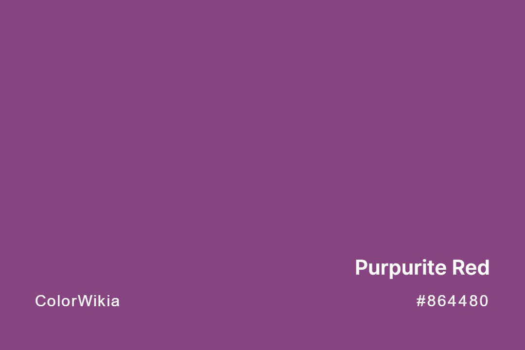 Purpurite Red Color – #864480: Codes and Complete Breakdown