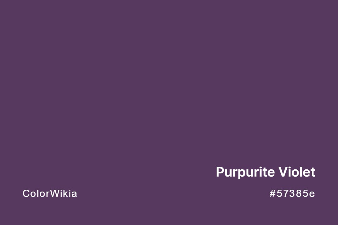 Purpurite Violet Color – #57385e: Codes and Complete Breakdown