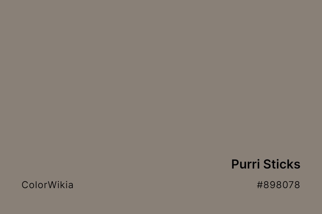Purri Sticks Color – #898078: Codes and Complete Breakdown