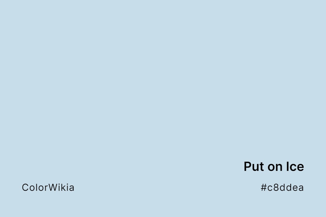 Put on Ice Color – #c8ddea: Codes and Complete Breakdown