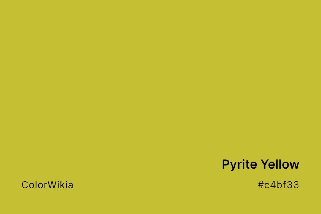 Pyrite Yellow Color – #c4bf33: Codes and Complete Breakdown