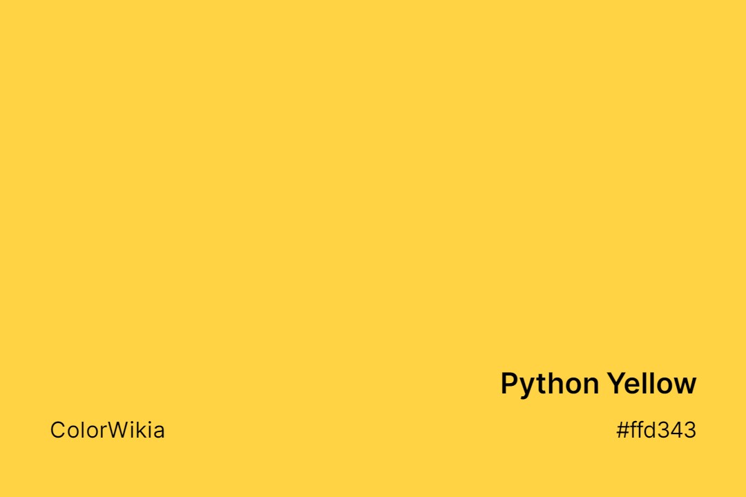 Python Yellow Color – #ffd343: Codes and Complete Breakdown
