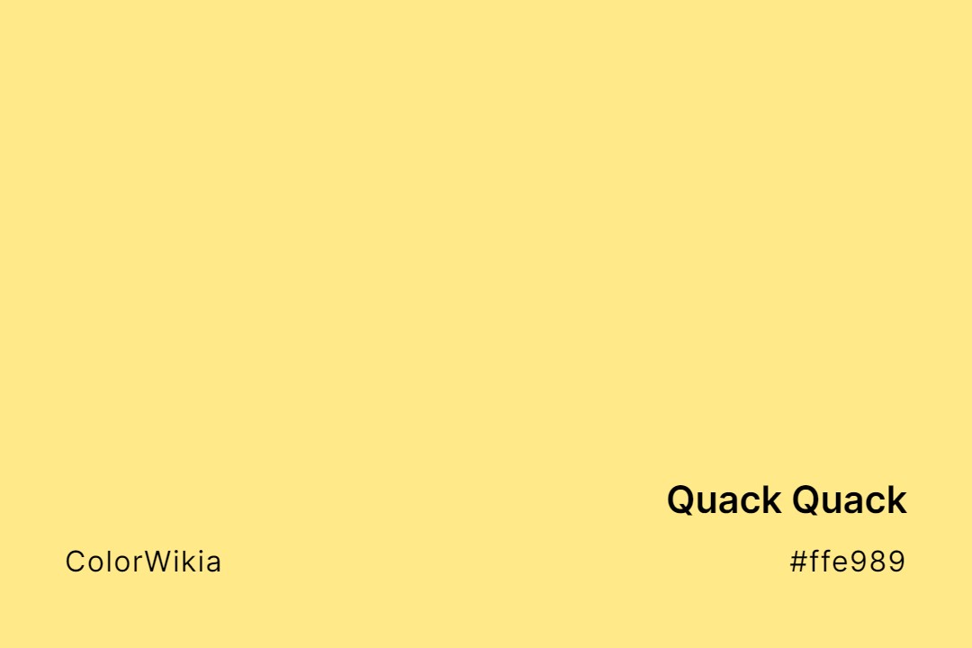 Quack Quack Color – #ffe989: Codes and Complete Breakdown