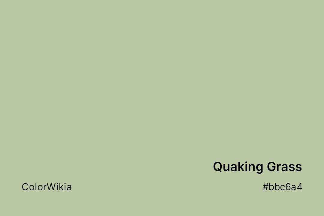 quaking grass color bbc6a4